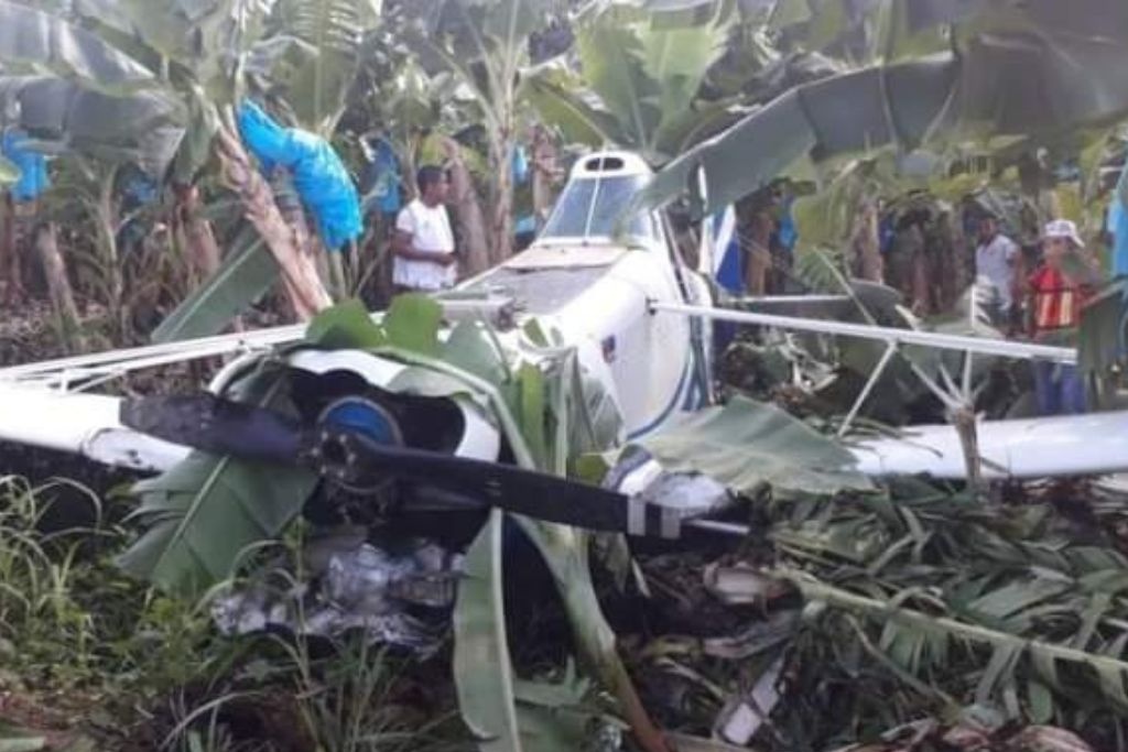 Se desploma avioneta en Teapa; el piloto logró salir ileso