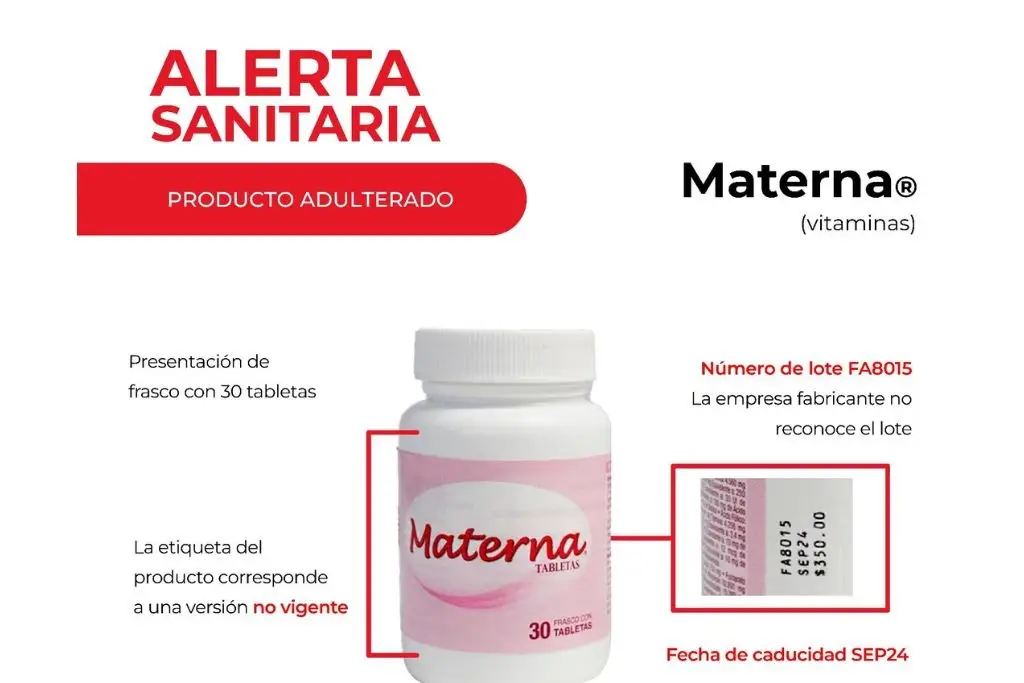 Cofepris Emite Alerta Sanitaria Por Adulteraci N De Vitaminas Materna